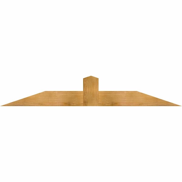 Ekena Millwork Portland Rough Sawn Timber Gable Bracket, Western Red Cedar, 72"W x 12"H x 6"D x 6"F, 4/12 Pitch GBW072X12X0606POR00RWR - main